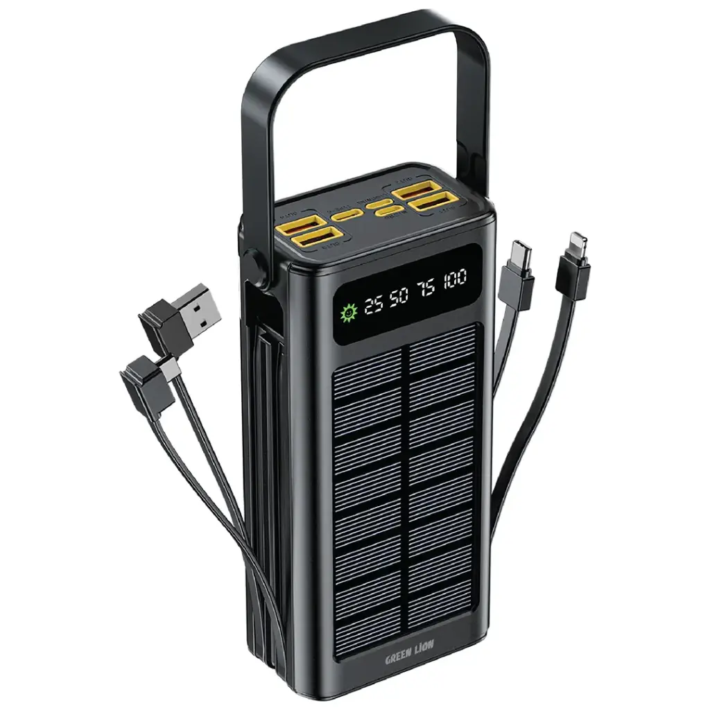 7d281950fe29 Green Lion Solar X 30000mAh Power Bank PD 20W - Black - Image 1