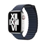 apple watch 44mm diver blue leather loop L
