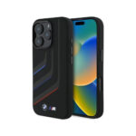 BMW iPhone 16 Pro Max black hardcase Silicone Turning Lines