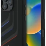 BMW iPhone 16 Pro Max black hardcase Silicone Turning Lines