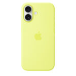 apple silicon cover for iphone 17 neon yellow