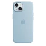 silicon cover for iPhone 15 winter blue