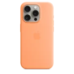 silicon cover iPhone 15 pro orange sorbet