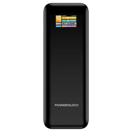 PPBCHA90BK Powerology NeuroVolt POWER BANK 27000mAh NeuroVolt 140 - Black - Image 1