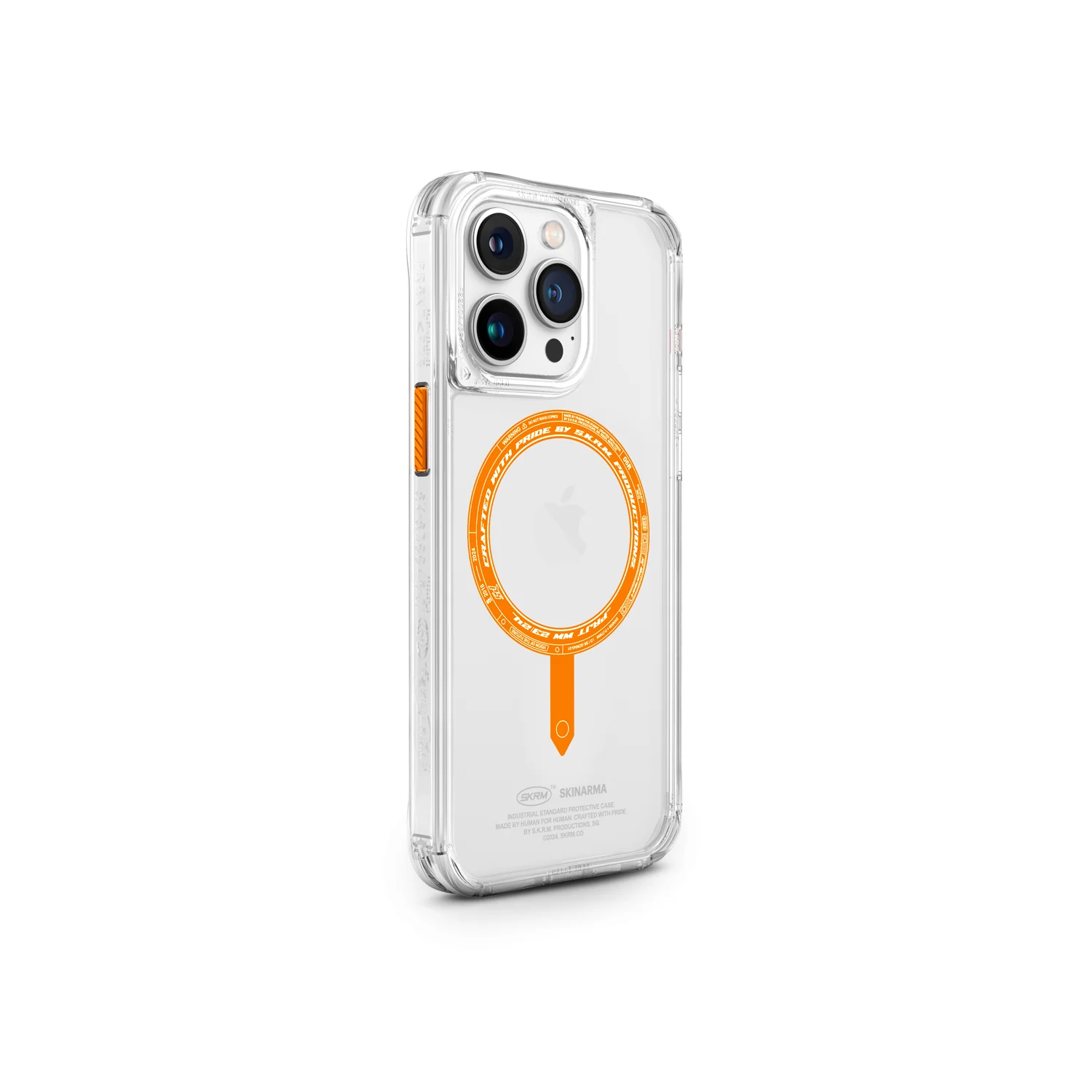 SK-2023IPP67-SDOSB-ORG Skinarma Saido Clear with orange glow for 15 pro max - Image 1