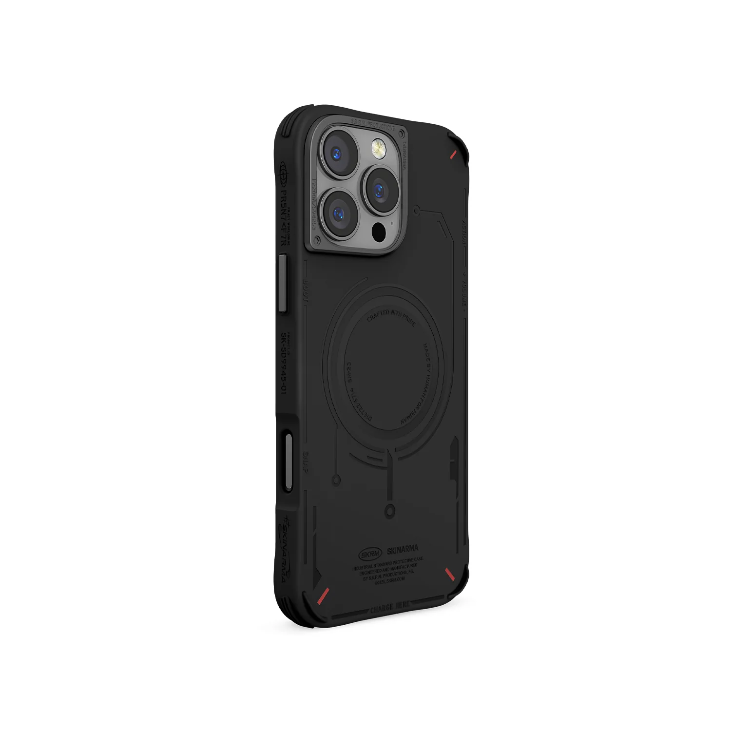 SK-2024IP63-MECHA-BLK skinarma mecha black for 16 pro - Image 1