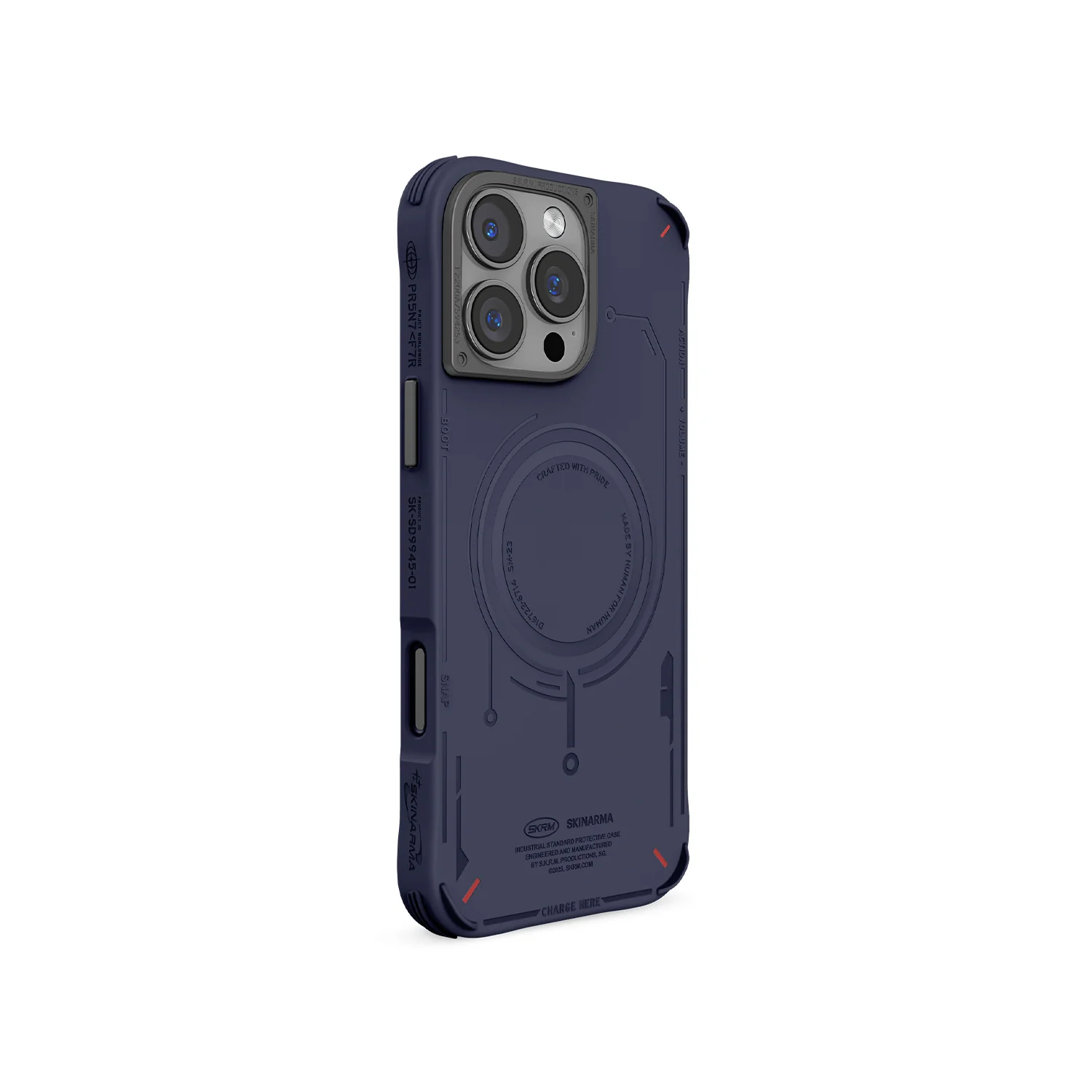 SK-2024IP63-MECHA-BLU Skinarma Mecha blue for 16 pro - Image 1