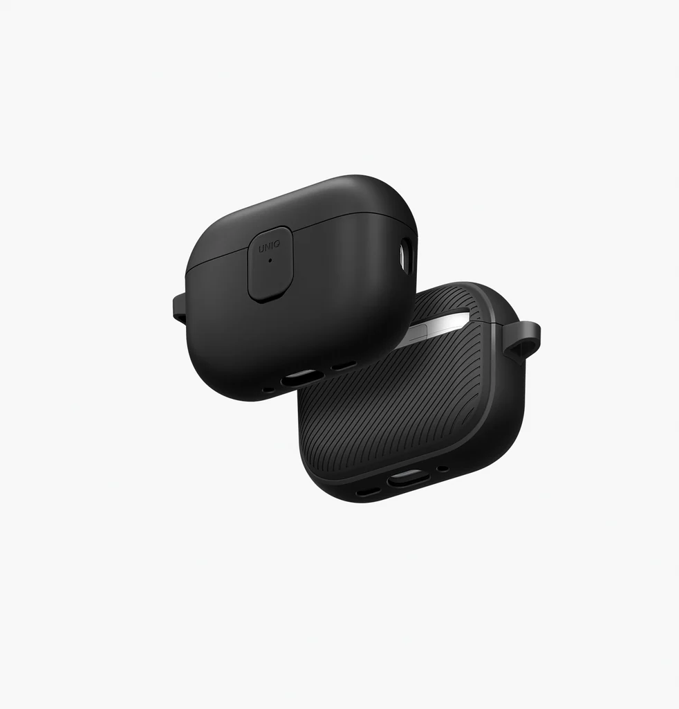UNIQ-AIRPODSPRO3-CLYBLKDGRY uniq clyde for black airpods pro 3 - Image 1