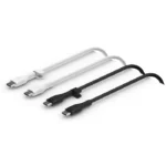 Belkin BoostCharge Flex Silicone USB-C to USB-C 2.0, 1M, Black & White, 2pack