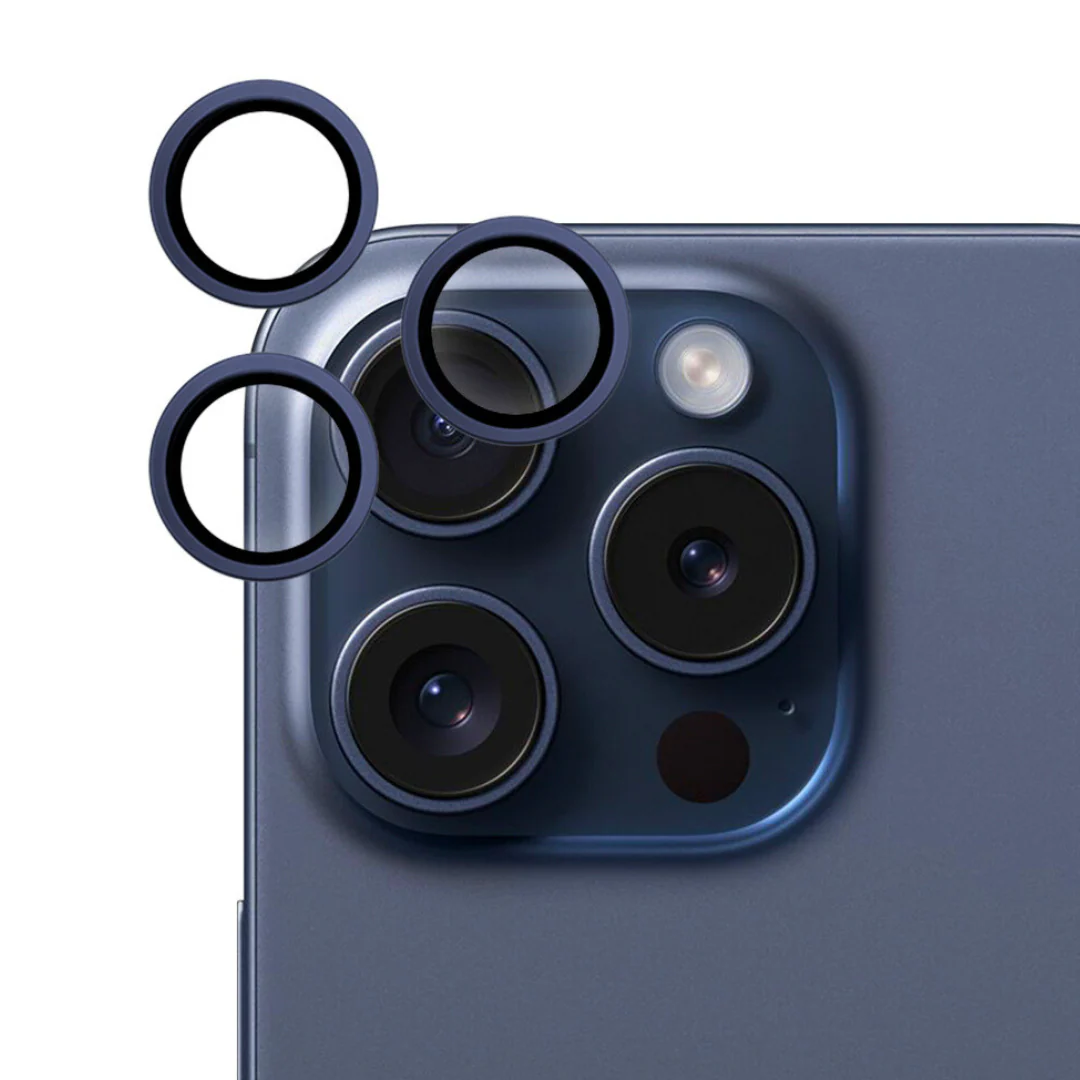 tg-lens-15p-blu lens protector for 15 pro max / 15 pro blue - Image 1
