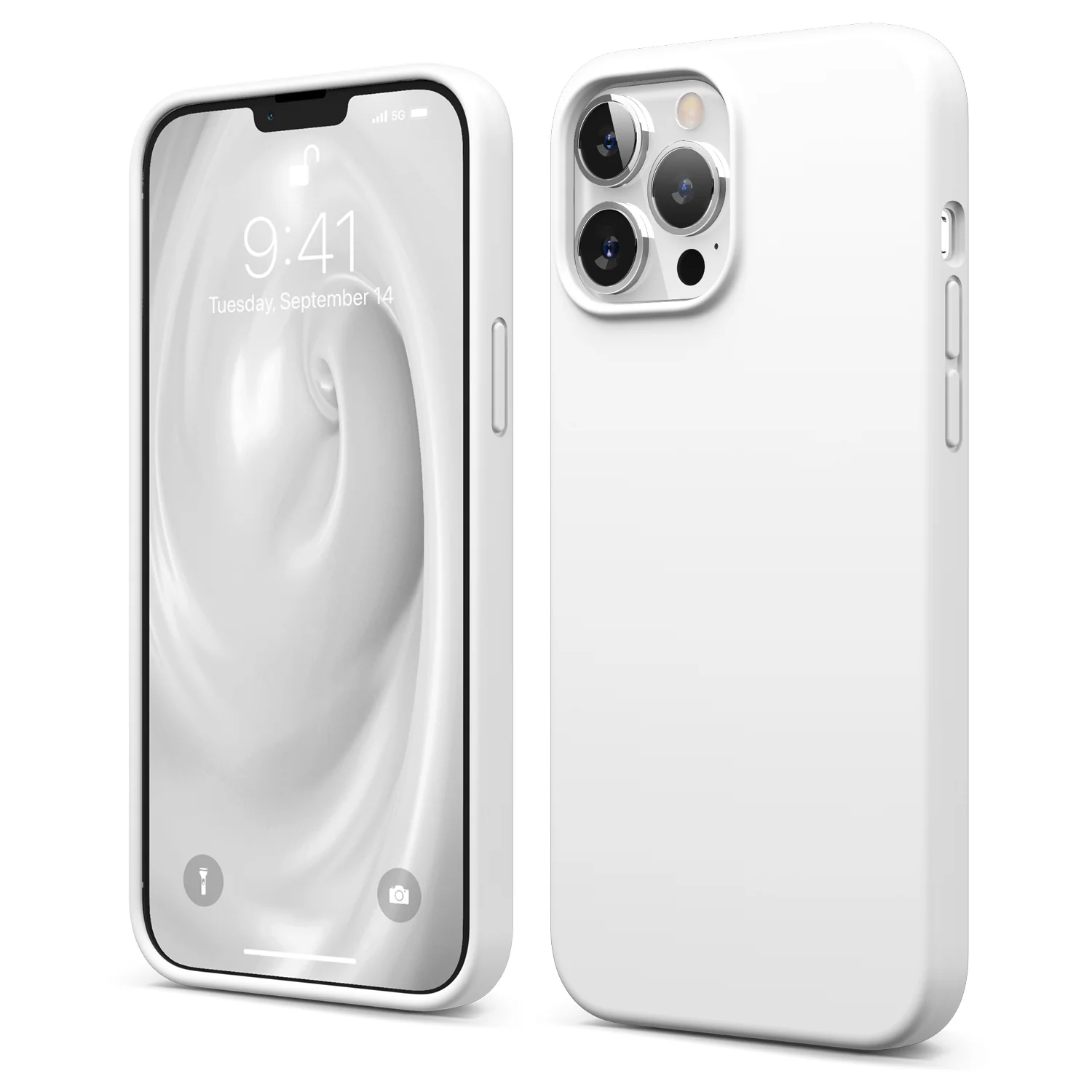 09d6b2e06764 silicon cover 13 pro max white - Image 1