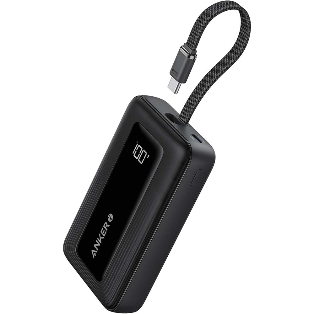 a1688h11 Anker Zolo Power Bank (10K, 30W) built-in USB-C cable. - Image 1