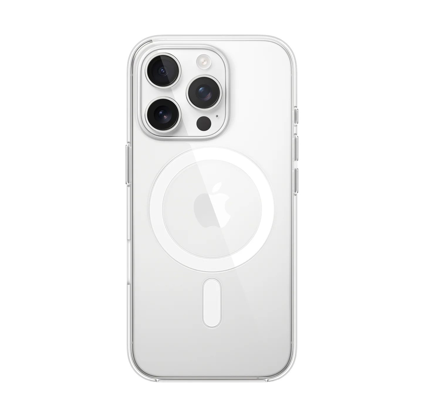 whiote PULOKA Clear Magsafe Cover for 16 pro max - Image 1